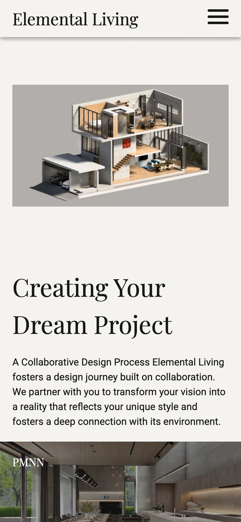 Elemental Living on a phone